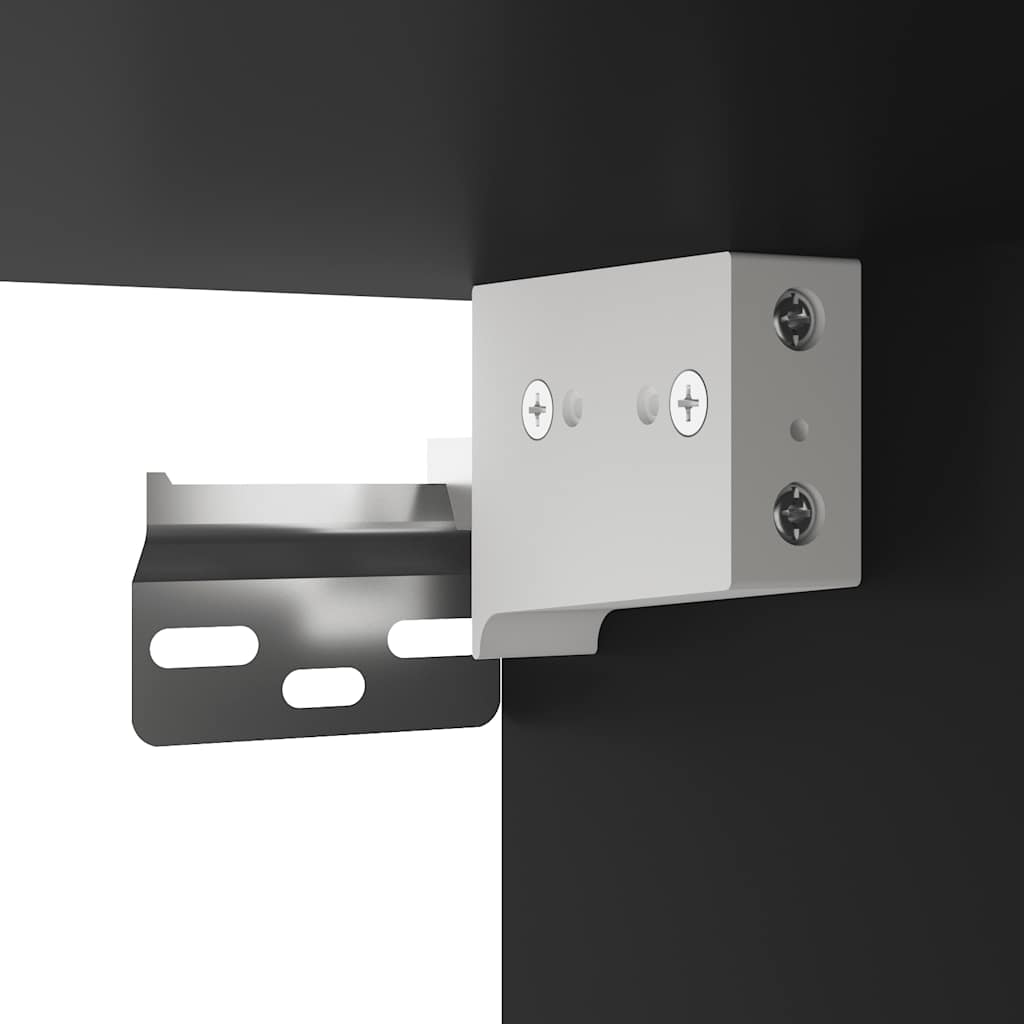 Επίτοιχο ντουλάπι κομοδίνου Μαύρο 40x31x39,5 cm