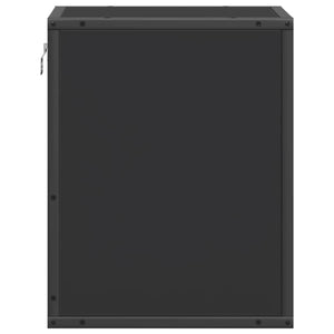 Επιτοίχια κομοδίνα 2 τεμάχια Μαύρο 40x31x39,5 cm