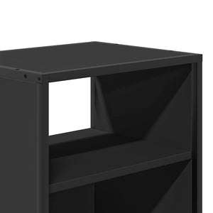 Επιτοίχια κομοδίνα 2 τεμάχια Μαύρο 40x31x39,5 cm
