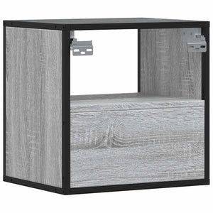 Επίτοιχο κομοδίνο Grey Sonoma 40x31x39,5 cm - Pakobazaar