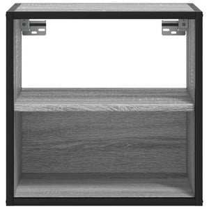 Επίτοιχα κομοδίνα 2 τεμάχια Γκρι Sonoma 40x31x39,5 cm
