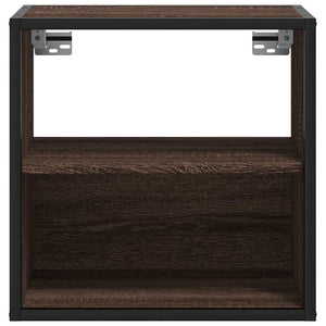 Κομοδίνο επίτοιχο ντουλάπι καφέ δρυς 40x31x39,5 cm
