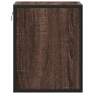 Κομοδίνο επίτοιχο ντουλάπι καφέ δρυς 40x31x39,5 cm