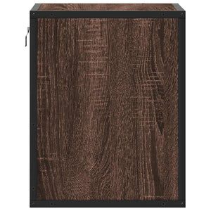 Επίτοιχα κομοδίνα 2 τεμάχια καφέ δρυς 40x31x39,5 cm - Pakobazaar