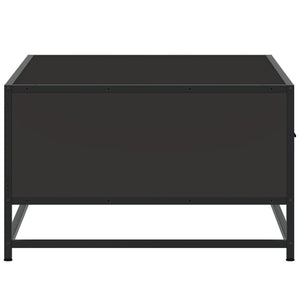 Τραπεζάκι Σαλονιού Μαύρο 90x57x35 εκ. Επεξ. Ξύλο & Μέταλλο - Pakobazaar