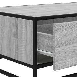 Τραπεζάκι Σαλονιού Γκρι Sonoma 90x57x35 εκ. Επεξ. Ξύλο/Μέταλλο