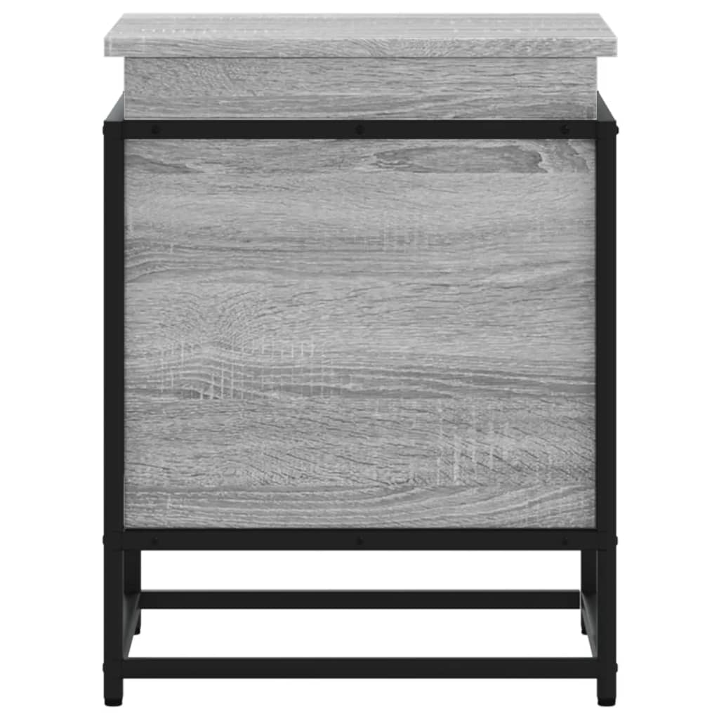 Κουτί Αποθήκευσης με Γκρι Sonoma 40x40x51,5 εκ. Επεξ. Ξύλο - Pakobazaar