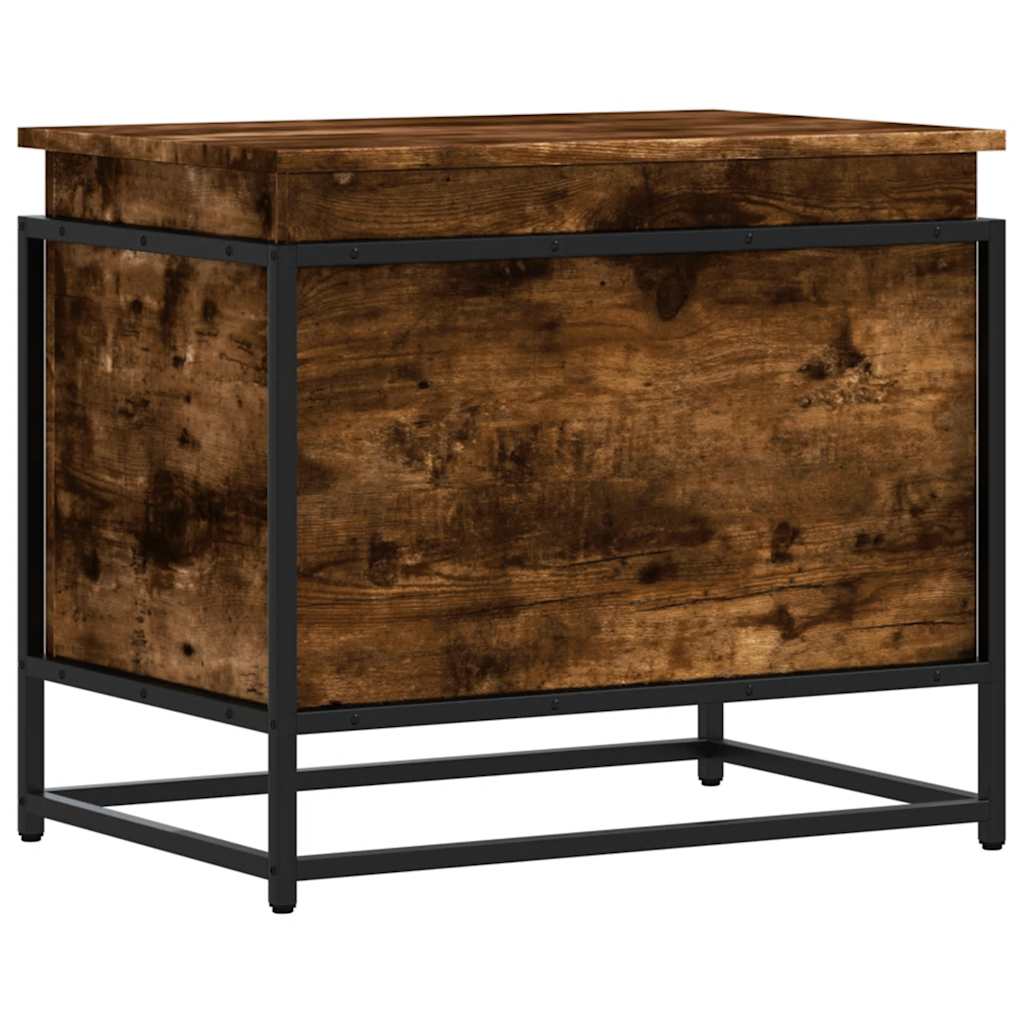 Κουτί αποθήκευσης  με καπάκι καπνιστή βελανιδιά