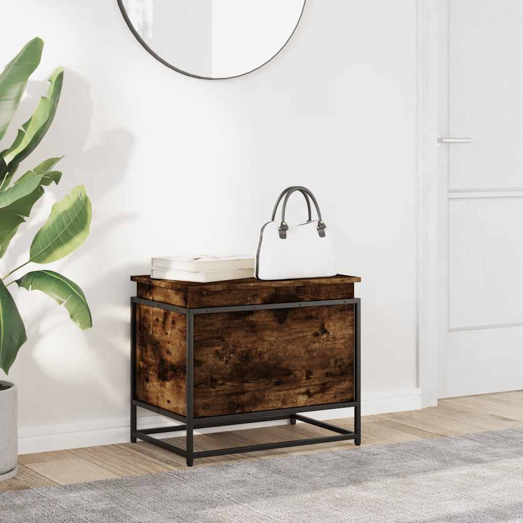 Κουτί αποθήκευσης  με καπάκι καπνιστή βελανιδιά