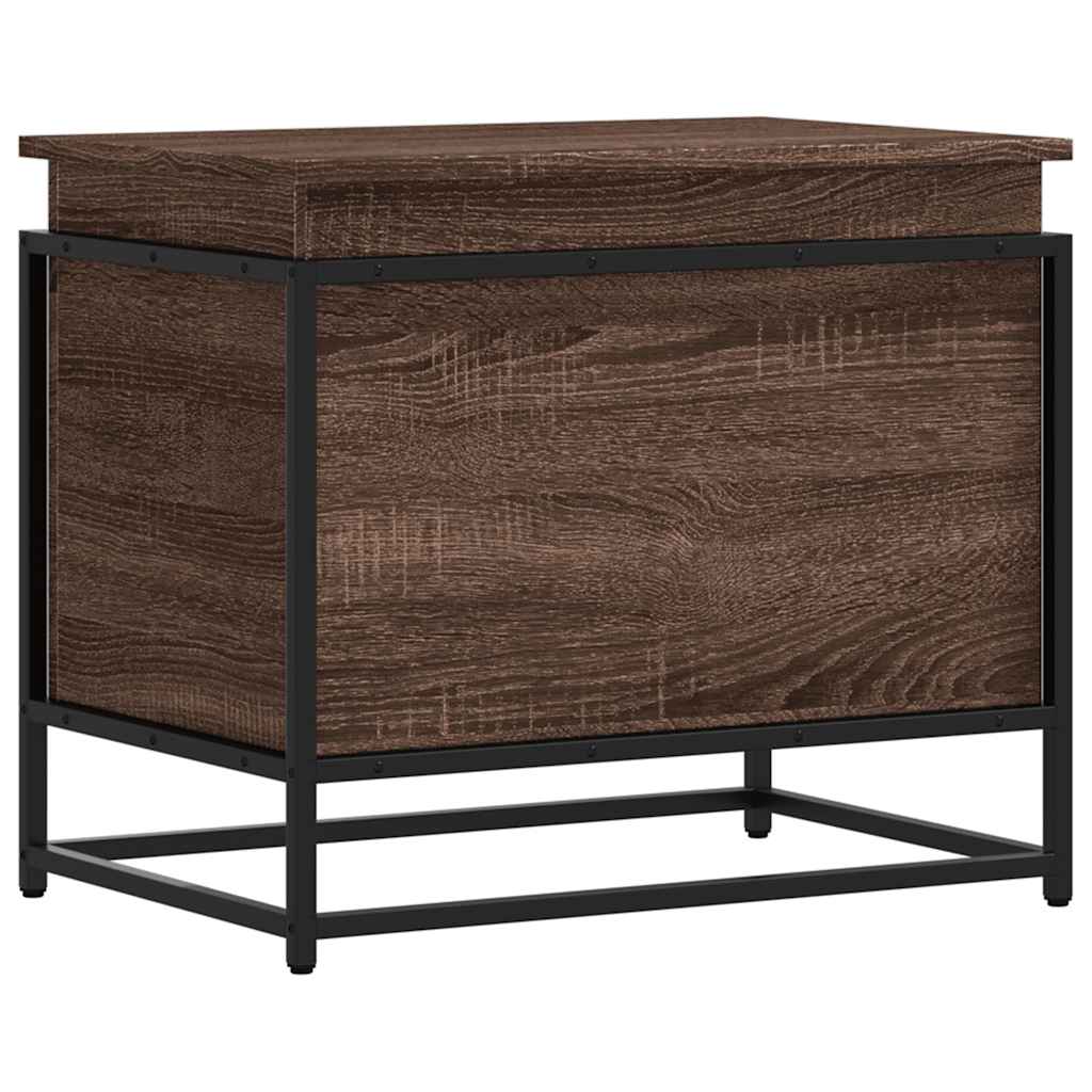 Κουτί Αποθήκευσης με Καφέ Δρυς 60x40x51,5 εκ. Επεξ. Ξύλο