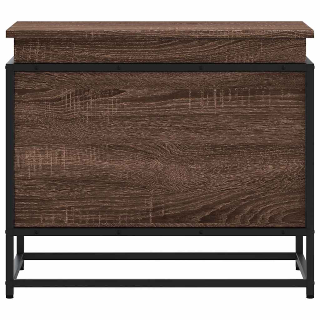 Κουτί Αποθήκευσης με Καφέ Δρυς 60x40x51,5 εκ. Επεξ. Ξύλο