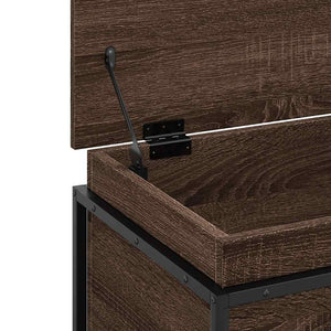 Κουτί Αποθήκευσης με Καφέ Δρυς 60x40x51,5 εκ. Επεξ. Ξύλο