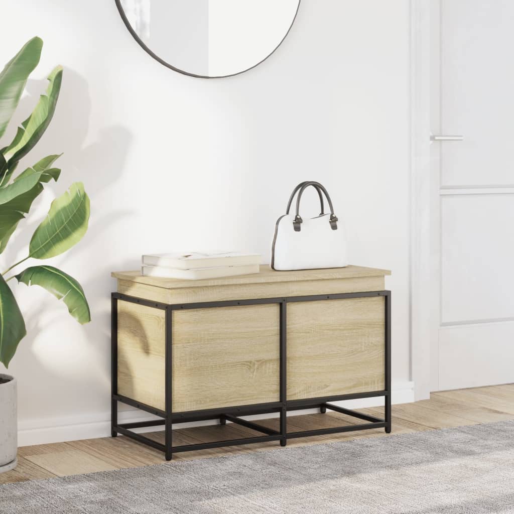 Κουτί Αποθήκευσης με Sonoma Δρυς 80x40x51,5 εκ. Επεξ. Ξύλο