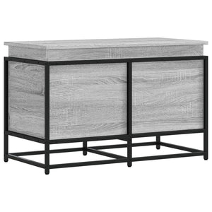 Κουτί Αποθήκευσης με Γκρι Sonoma 80x40x51,5 εκ. Επεξ. Ξύλο
