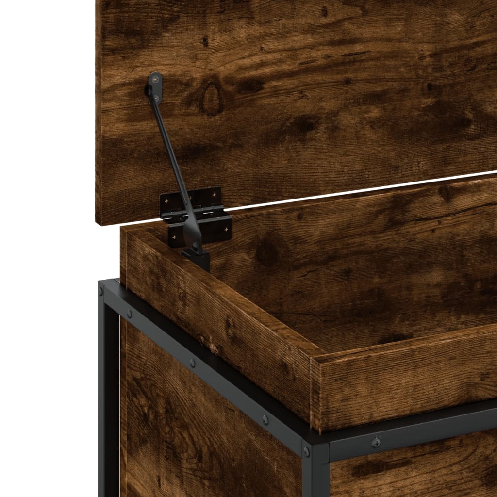 Κουτί Αποθήκευσης με Καπάκι Δρυς 100x40x51,5 εκ. Επεξ. Ξύλο - Pakobazaar