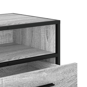 Έπιπλο Τηλεόρασης Γκρι Sonoma 80x34,5x40 εκ. Επεξ. Ξύλο