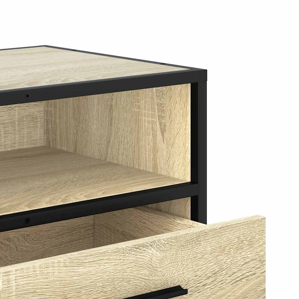 Έπιπλο Τηλεόρασης Sonoma Δρυς 100x34,5x40 εκ Επεξ. Ξύλο/Μέταλλο