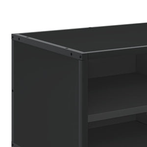 Έπιπλο Τηλεόρασης Μαύρο 80x34,5x40 εκ. Επεξεργ. Ξύλο / Μέταλλο - Pakobazaar