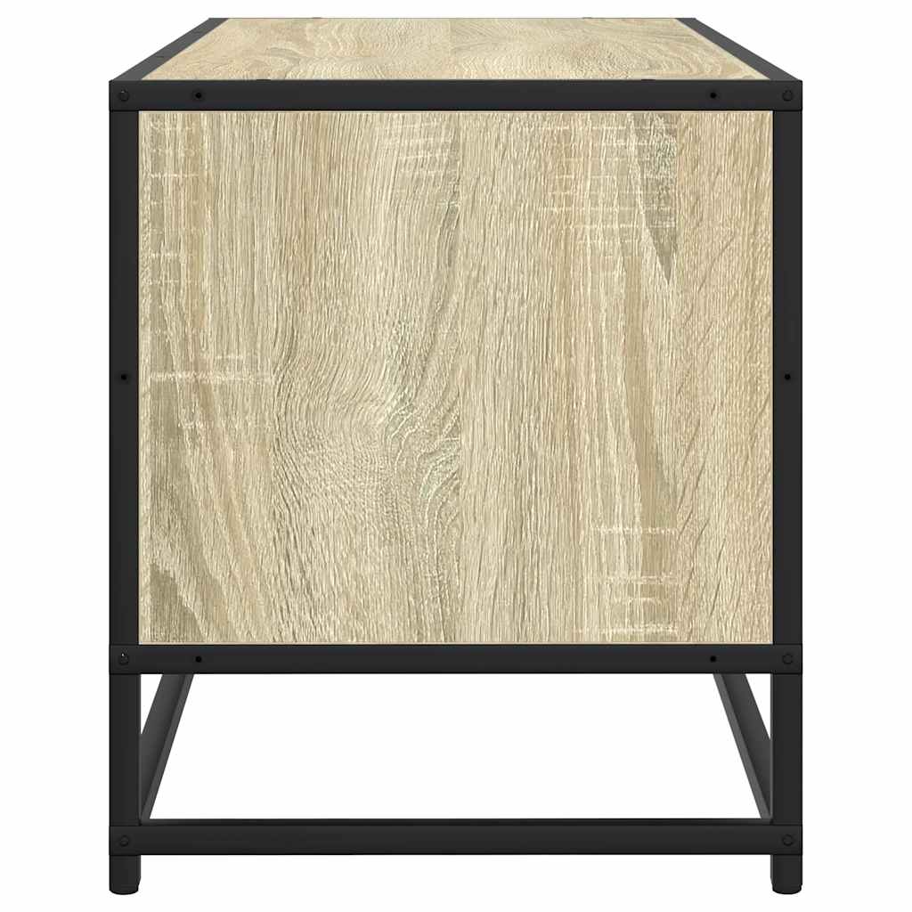 Έπιπλο Τηλεόρασης Sonoma Δρυς 80x34,5x40εκ Επεξ. Ξύλο/Μέταλλο