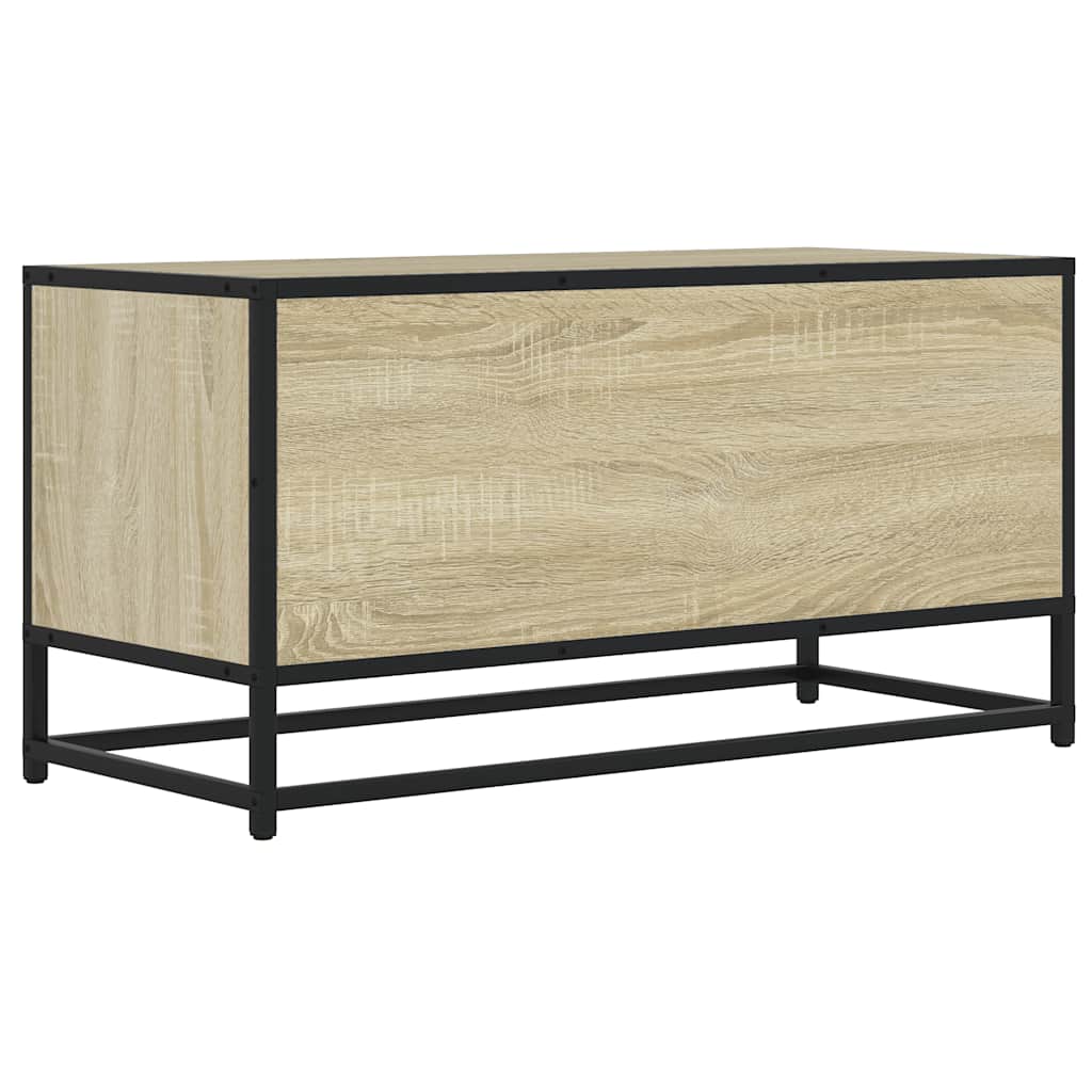 Έπιπλο Τηλεόρασης Sonoma Δρυς 80x34,5x40εκ Επεξ. Ξύλο/Μέταλλο