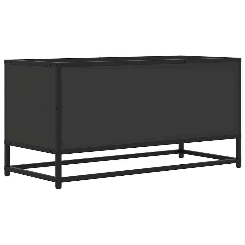 Έπιπλο Τηλεόρασης Μαύρο 80x34,5x40 εκ. Επεξεργ. Ξύλο / Μέταλλο