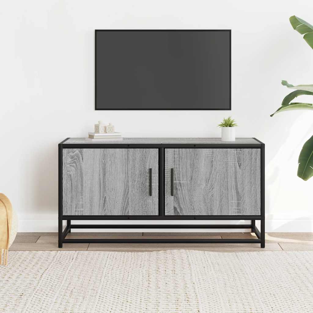 Έπιπλο Τηλεόρασης Γκρι Sonoma 80x34,5x40 εκ. Επεξ. Ξύλο
