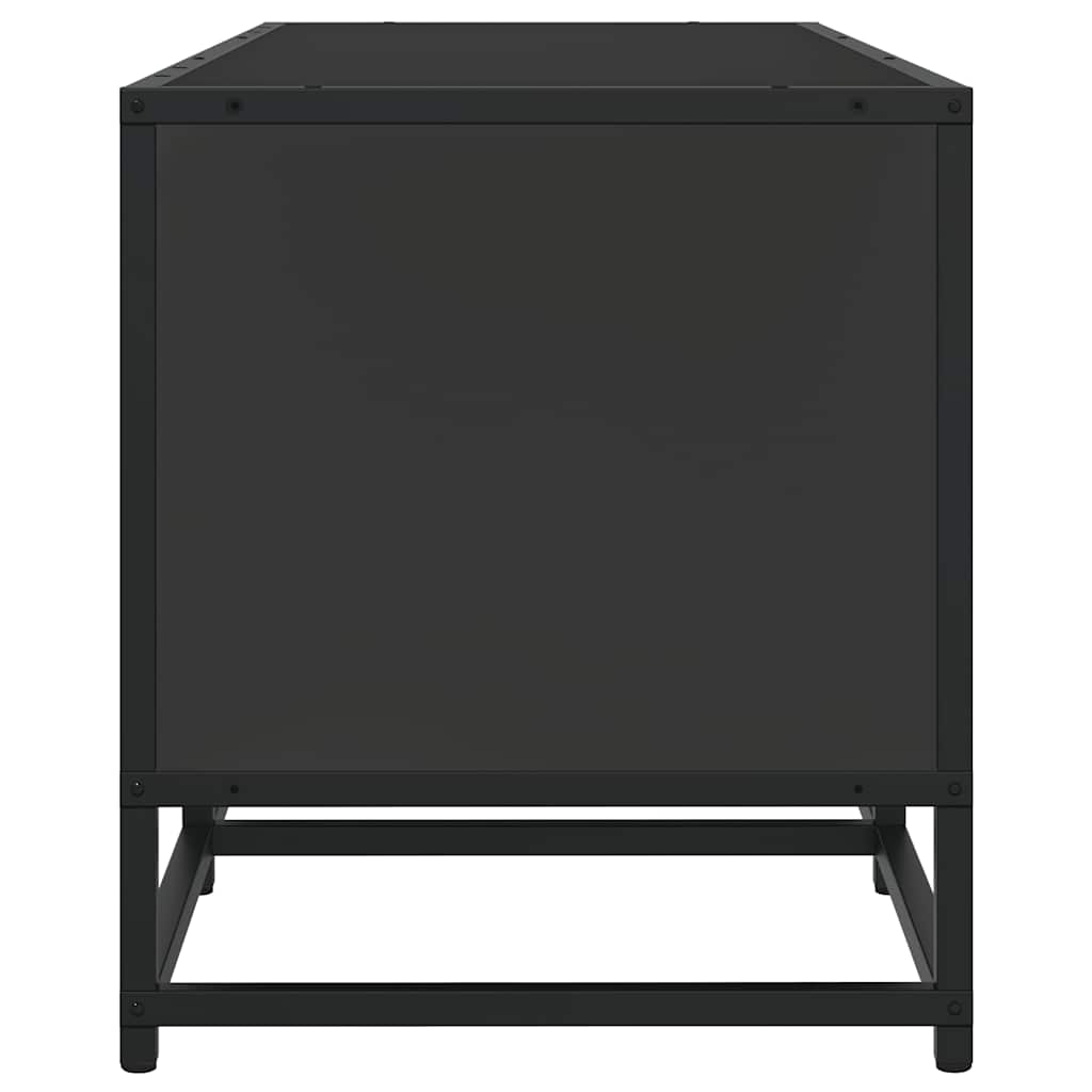 Έπιπλο Τηλεόρασης Μαύρο 160x35x41 εκ. Επεξεργ. Ξύλο / Μέταλλο