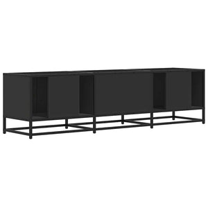 Έπιπλο Τηλεόρασης Μαύρο 160x35x41 εκ. Επεξεργ. Ξύλο / Μέταλλο