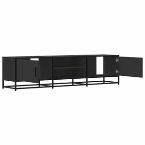 Έπιπλο Τηλεόρασης Μαύρο 160x35x41 εκ. Επεξεργ. Ξύλο / Μέταλλο