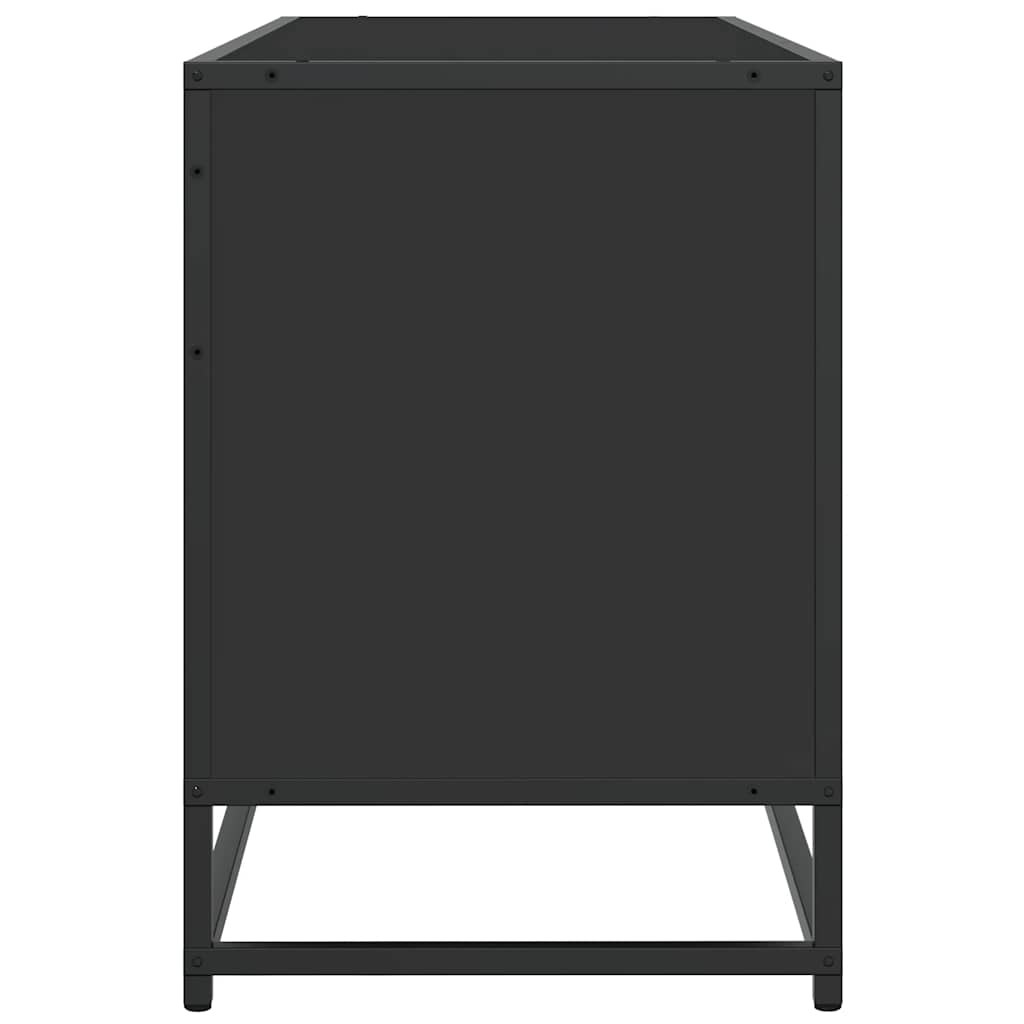 Έπιπλο Τηλεόρασης Μαύρο 150x35x41 εκ. Επεξεργ. Ξύλο / Μέταλλο