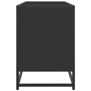 Έπιπλο Τηλεόρασης Μαύρο 150x35x41 εκ. Επεξεργ. Ξύλο / Μέταλλο