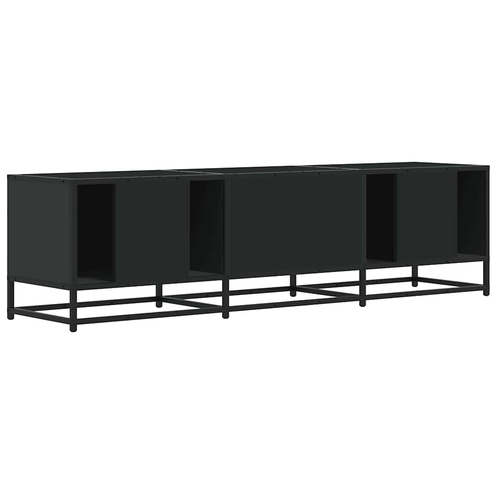 Έπιπλο Τηλεόρασης Μαύρο 150x35x41 εκ. Επεξεργ. Ξύλο / Μέταλλο