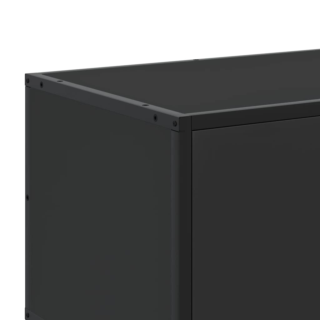 Έπιπλο Τηλεόρασης Μαύρο 150x35x41 εκ. Επεξεργ. Ξύλο / Μέταλλο