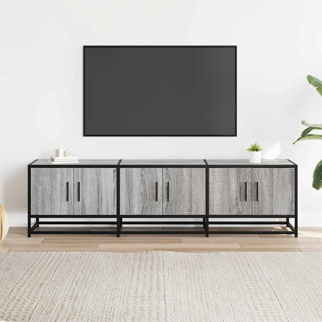 Έπιπλο Τηλεόρασης Γκρι Sonoma 150x35x41 εκ. Επεξ. Ξύλο