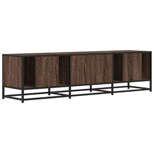 Έπιπλο Τηλεόρασης Καφέ Δρυς 150x35x41 εκ Επεξ. Ξύλο/Μέταλλο