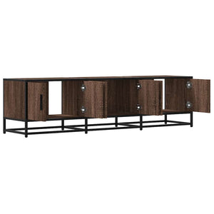 Έπιπλο Τηλεόρασης Καφέ Δρυς 150x35x41 εκ Επεξ. Ξύλο/Μέταλλο