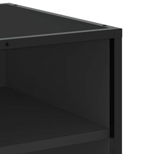Έπιπλο Τηλεόρασης Μαύρο 61x40x46 εκ. από Επεξεργ. Ξύλο/Μέταλλο