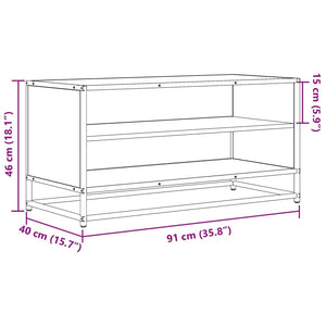 Έπιπλο Τηλεόρασης Sonoma Δρυς 91x40x46 εκ. Επεξ. Ξύλο