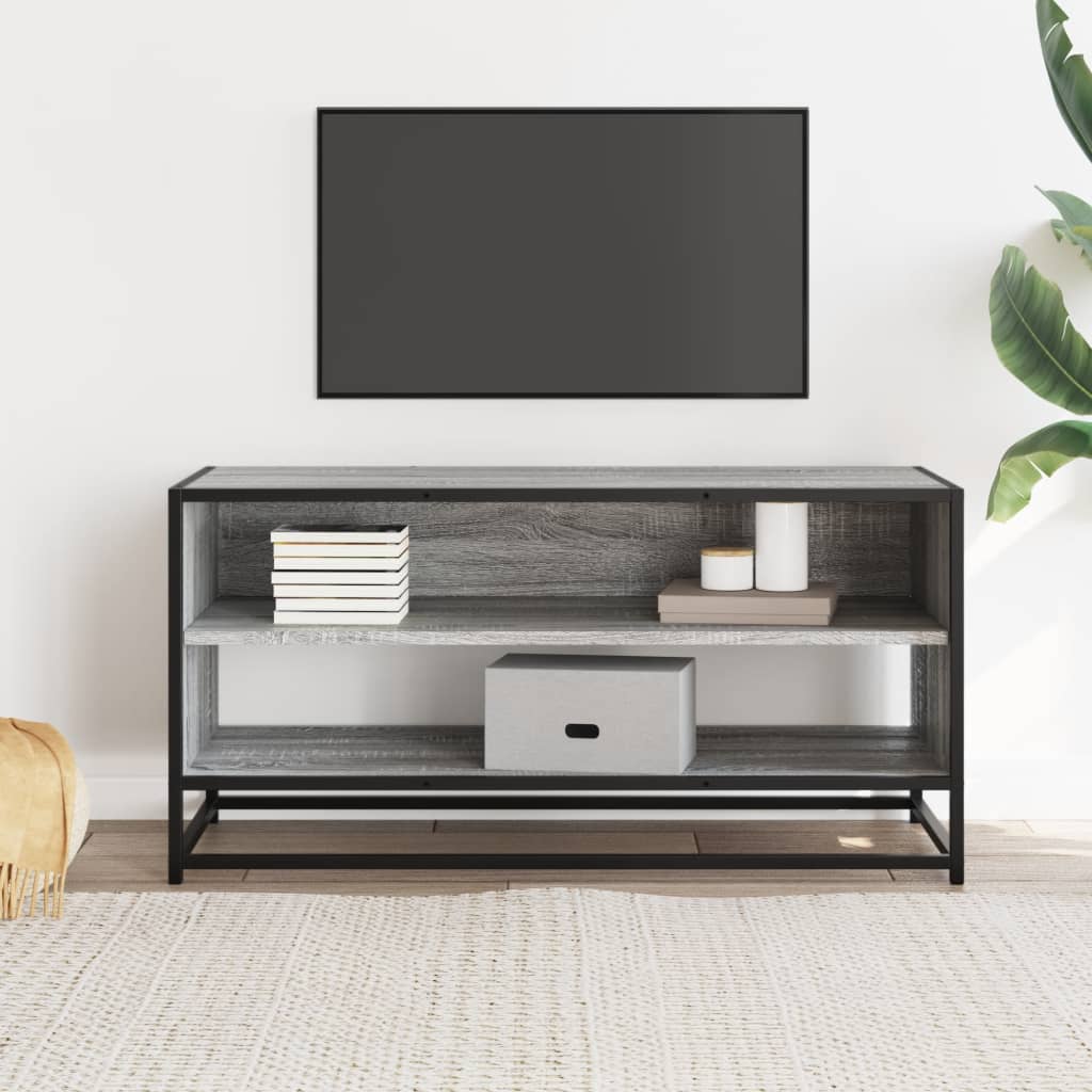 Έπιπλο Τηλεόρασης Γκρι Sonoma 91x40x46 εκ. Επεξ. Ξύλο - Pakobazaar