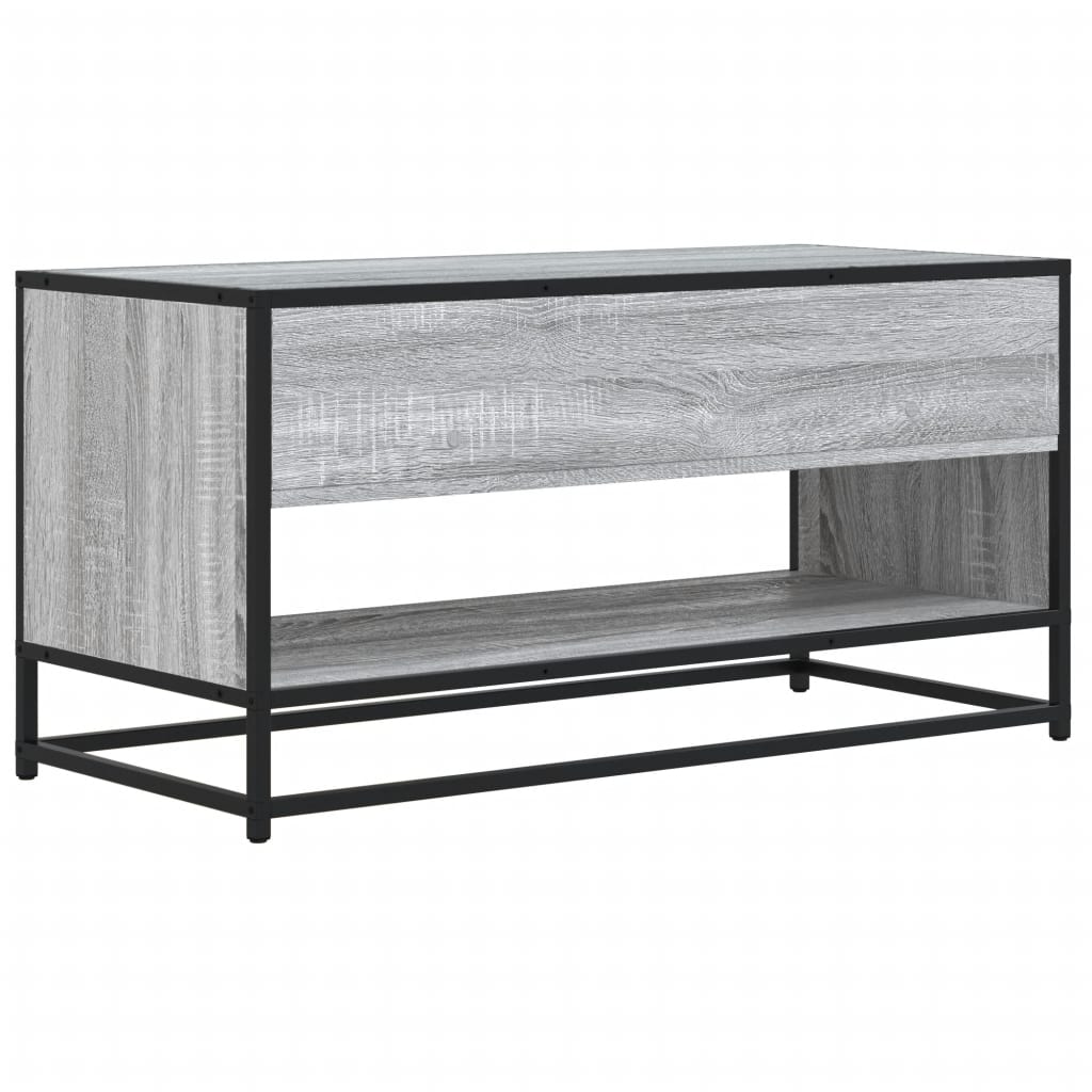Έπιπλο Τηλεόρασης Γκρι Sonoma 91x40x46 εκ. Επεξ. Ξύλο - Pakobazaar