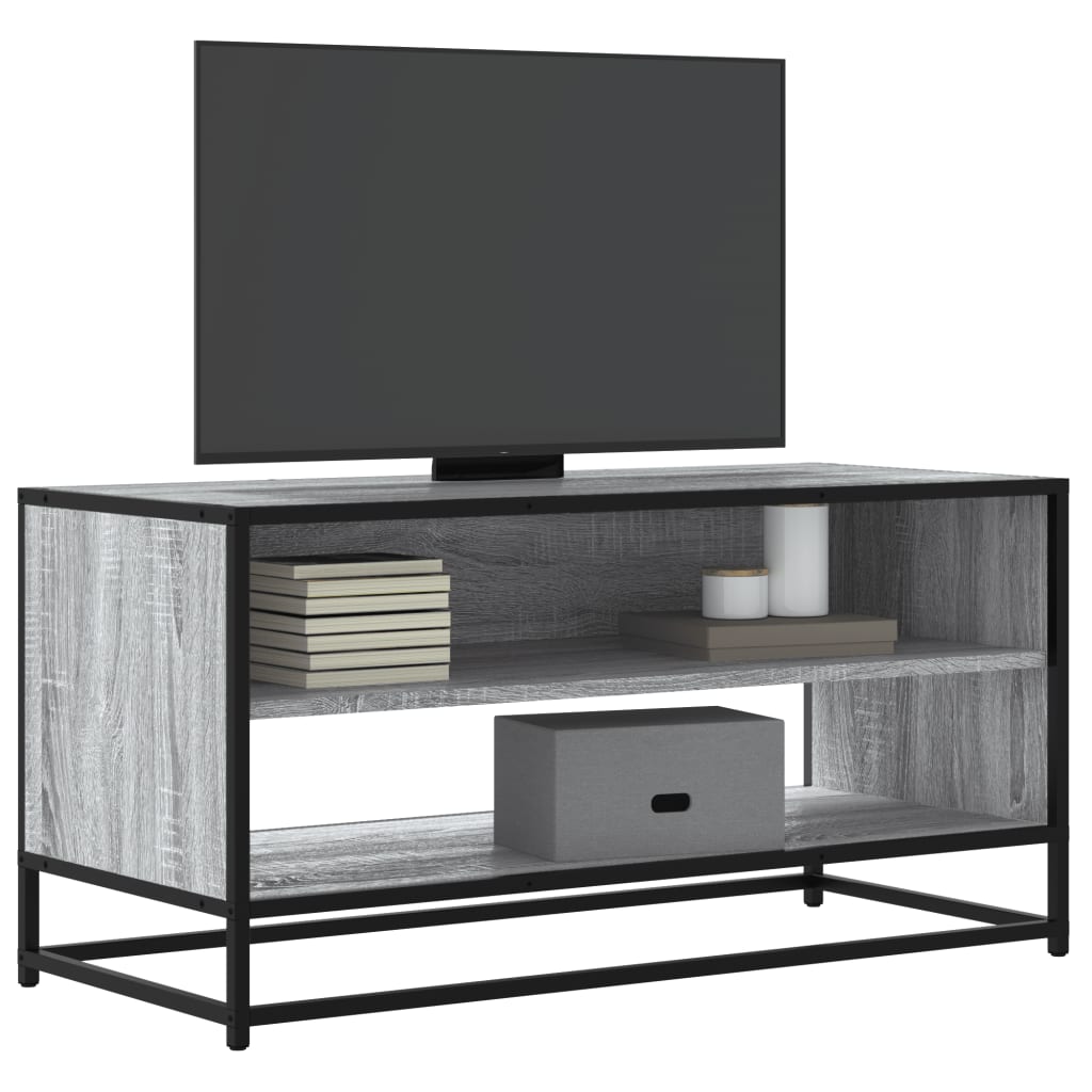 Έπιπλο Τηλεόρασης Γκρι Sonoma 91x40x46 εκ. Επεξ. Ξύλο - Pakobazaar