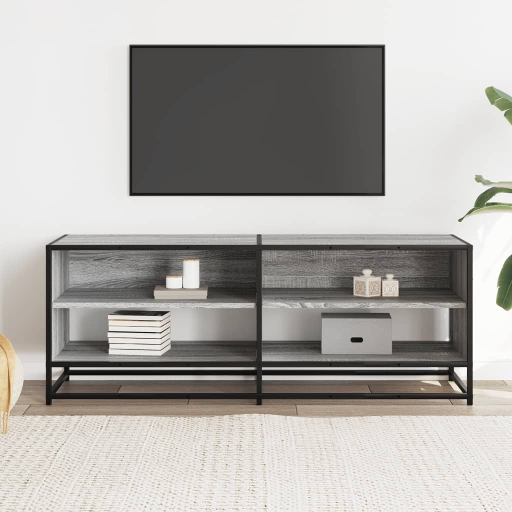 Έπιπλο Τηλεόρασης Γκρι Sonoma 120,5x40x46 εκ. Επεξ. Ξύλο