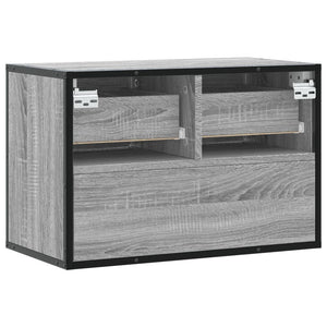 Έπιπλο Τηλεόρασης Γκρι Sonoma 60x31x39,5 εκ. Επεξ.Ξύλο/Μέταλλο