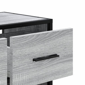 Έπιπλο Τηλεόρασης Γκρι Sonoma 60x31x39,5 εκ. Επεξ.Ξύλο/Μέταλλο