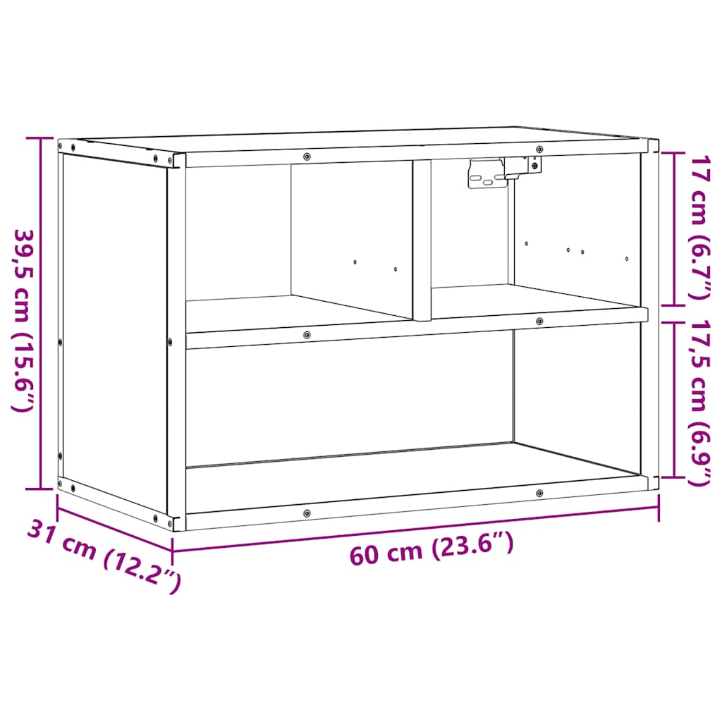 Έπιπλο Τηλεόρασης Sonoma Δρυς 60x31x39,5 εκ. Επεξ. Ξύλο
