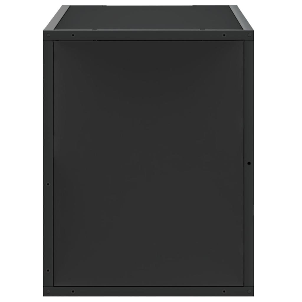 Έπιπλο Τηλεόρασης Μαύρο 80x31x39,5 εκ. Επεξεργ. Ξύλο / Μέταλλο