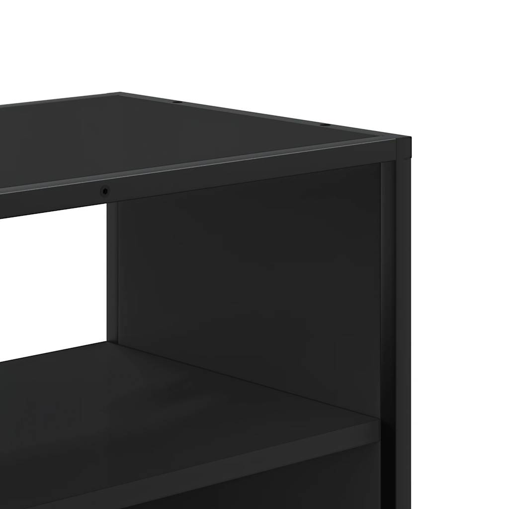 Έπιπλο Τηλεόρασης Μαύρο 80x31x39,5 εκ. Επεξεργ. Ξύλο / Μέταλλο