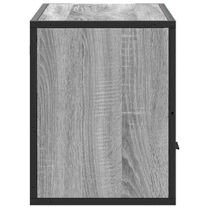 Έπιπλο Τηλεόρασης Γκρι Sonoma 80x31x39,5 εκ. Επεξ.Ξύλο/Μέταλλο