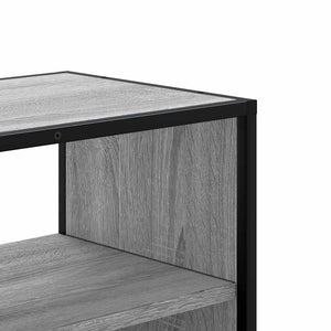Έπιπλο Τηλεόρασης Γκρι Sonoma 80x31x39,5 εκ. Επεξ.Ξύλο/Μέταλλο