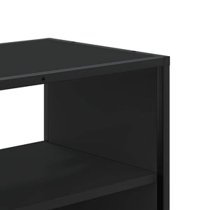 Έπιπλο Τηλεόρασης Μαύρο 80x31x39,5 εκ. Επεξεργ. Ξύλο / Μέταλλο - Pakobazaar